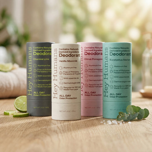 Starter Bundle of 4 New Hey Humans Deodorant Scents